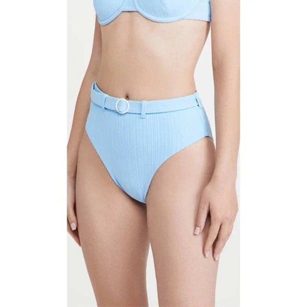 Onia Blue Belted Bria Bikini Swim Bottoms M